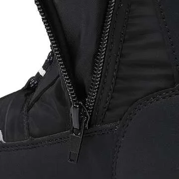 DREAM PAIRS Boys Toddler Snow Boots Interchangeable Accessories Slip Resistant Faux Fur Lined Mid Calf Little Kids Winter Shoes,Size 8 Toddler,Black,SDSB2312K