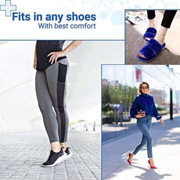 eProda Metatarsal Foot Pads Toe Separators and Ball of Foot Cushions Gel Pad - Instant Pain Relief for Men and Women - Small Big Toe Stretchers Spacers for Bunion Corrector - Stop Forefoot Pain Today