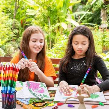 BenLouis Jungle Safari Coloring Books & Crayons for Kids