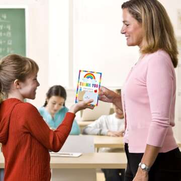 JUESMOS Teacher Gift Card Holder - Perfect for Appreciation Gifts