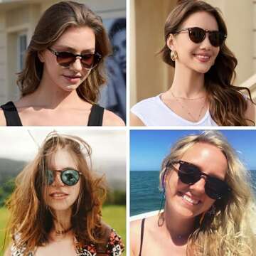 YMRFW Retro Polarized Sunglasses for Stylish UV Protection
