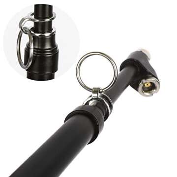 WYNNsky Heavy Duty Straight-on Dual Head Air Pressure Gauge, Extended Tube Construction for General Applications(10-150PSI)