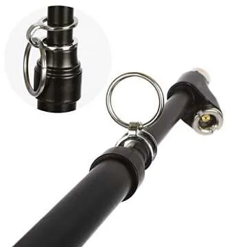 WYNNsky Heavy Duty Straight-on Dual Head Air Pressure Gauge, Extended Tube Construction for General Applications(10-150PSI)