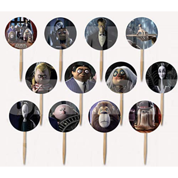 ADDAMS FAMILY Cupcake Picks for Kids’ Halloween Parties