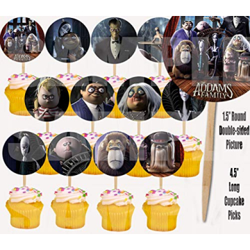 ADDAMS FAMILY Cupcake Picks for Kids’ Halloween Parties