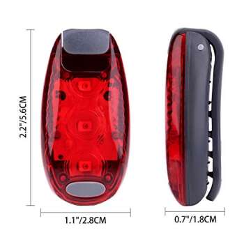 9 Pack Led Safety Light, Safety Light, High Visibility Strobe Running Lights Used for Bicycle, Walki...