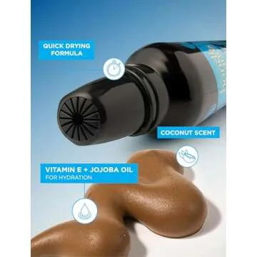 Bondi Sands Aero 1-Hour Express Self Tanning Foam | Lightweight, Coconut Tanning Foam Quickly Provides a Healthy, Flawless, Bronzed Glow | 7.61 fl oz/225 mL