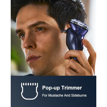 Rechargeable Electric Razor for Men - Wet/Dry Shaving