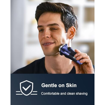 Rechargeable Electric Razor for Men - Wet/Dry Shaving