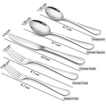 Briout 20-Piece Stainless Steel Flatware Set Elegant Durable