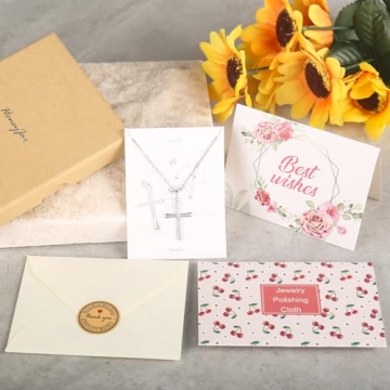 Elegant Handcrafted Sterling Silver Cross Necklace for Women