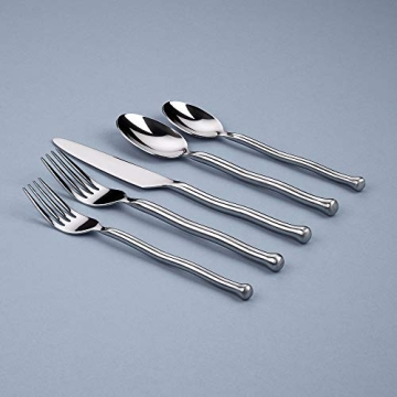 Gourmet Settings 20-Piece Exotique Flatware Set for Elegant Dining