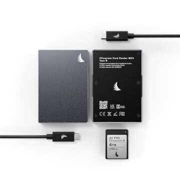 Angelbird - CFexpress B Card Reader MK2 - for CFexpress Type B Memory Cards - Fast Data Transfer and Uninterrupted File Offloading - Secure Firmware Updates