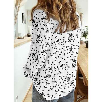 Dokotoo Womens Ladies Plus Size Summer Tops V Neck Chiffon Button Down Blouses for Women Dressy Casual Long Sleeve Tee Shirts 2025 Trendy Work Business Bohemian Tops X-Large White