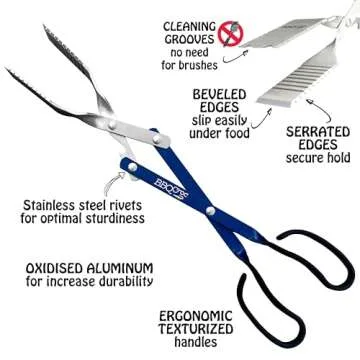 BBQ Croc 3 in 1 Grilling Tool - Lightweight & Durable