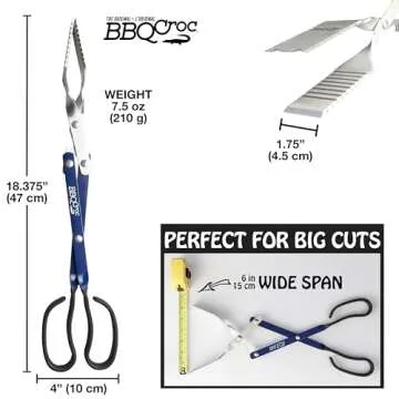 BBQ Croc 3 in 1 Grilling Tool - Lightweight & Durable