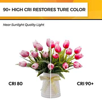 Hizashi 90+ CRI LED Candelabra Bulb 40W Equivalent E12 LED Bulb Dimmable 2700K Soft Warm White, Chandelier Light Bulbs, 4W 450LM Flame Tip CA10 Candle Light Bulbs, UL Listed - 12 Pack