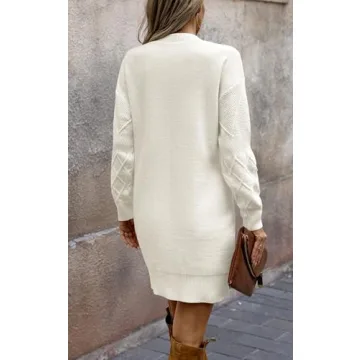 Angashion Women Sweater Dress - Cozy Fall Fashion