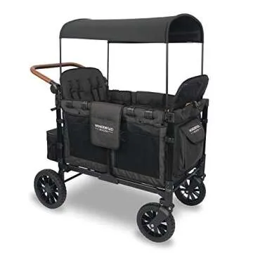 Wonderfold W4 Luxe 4 Seater Stroller Wagon with Canopy
