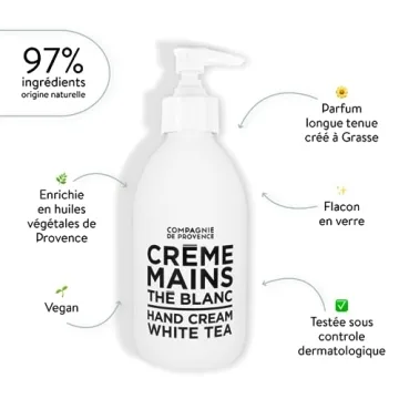 Compagnie de Provence Luxury Hand Cream White Tea 10 Oz