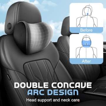 Ergonomic Car Headrest & Lumbar Support Pillow
