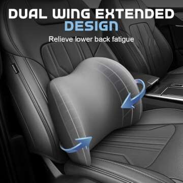 Ergonomic Car Headrest & Lumbar Support Pillow