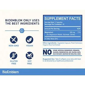 BioEmblem Magnesium D3 K2 Supplement for Wellness