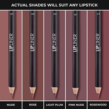 Lamel Vibrant and Long-Lasting Lip Pencils - Compact and Convenient Design in a Range of Trendy Shades, 416 (1.7g / 0.06oz)