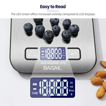 BAGAIL Digital Kitchen Scale for Cooking and Baking
