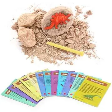 Insoon Dinosaur Toys Dinosaur Eggs Dig Kit Discover 12 Baby Dinos Archaeology and Paleontology Learning Kids Toys for 6 7 8 Year Old Boys Girls