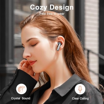 ZIUTY Wireless Earbuds with LED Display & 50H Playtime