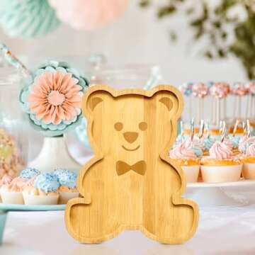 Baby Shower Charcuterie Board Tray Bear Design - Adorably Fun!