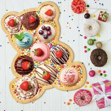 Baby Shower Charcuterie Board Tray Bear Design - Adorably Fun!