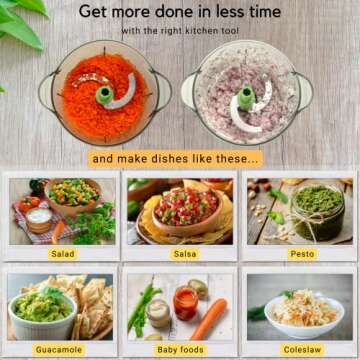 Brieftons Express Manual Food Chopper: Large 8.5-Cup, Hand Chopper Vegetable Cutter to Chop Veggies,...