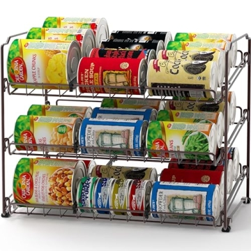 Stackable Can Rack Organizer for Kitchen Storage Solutions
