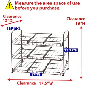 Stackable Can Rack Organizer for Kitchen Storage Solutions