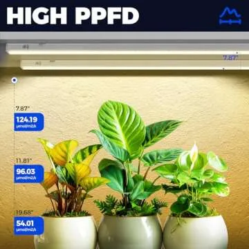 Barrina T5 Grow Lights, Full Spectrum Grow Light, 3ft 128W (8 x 16W, 800W Equivalent), LED Grow Lights for Indoor Plants, Greenhouse, Plant Grow Shelf, Plug and Play, Yellow, 8-Pack