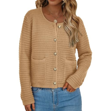 PRETTYGARDEN Women's Knit Cardigan Sweater - Perfect for Fall & Winter