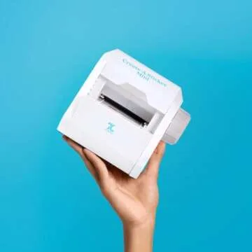 Xyron Create-A-Sticker, Mini, 2.5” Sticker and Label Maker Machine, Portable, Includes Permanent Adhesive, Pre-Loaded (XRN250-CFTEN)