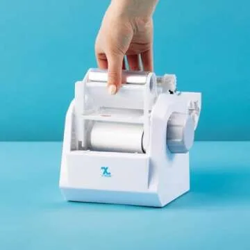 Xyron Create-A-Sticker, Mini, 2.5” Sticker and Label Maker Machine, Portable, Includes Permanent Adhesive, Pre-Loaded (XRN250-CFTEN)