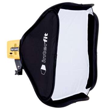 Interfit Honey Badger 320Ws 2-Light Kit, Compact, Yellow (HB3202K1)