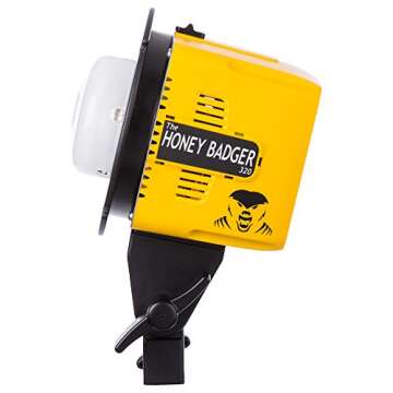 Interfit Honey Badger 320Ws 2-Light Kit, Compact, Yellow (HB3202K1)