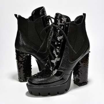 Chic Rhinestone Cowboy Ankle Boots for Stylish Women