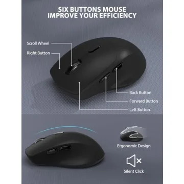 Trueque Wireless Ergonomic Keyboard & Mouse Combo for Comfort