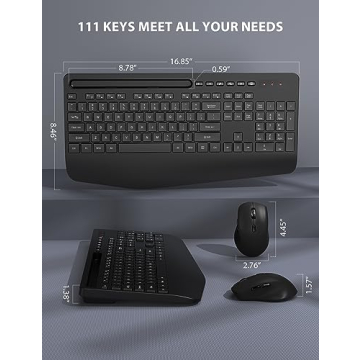 Trueque Wireless Ergonomic Keyboard & Mouse Combo for Comfort