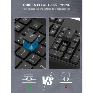 Trueque Wireless Ergonomic Keyboard & Mouse Combo for Comfort