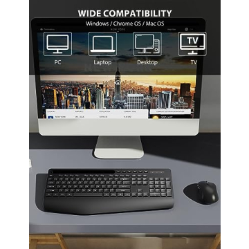 Trueque Wireless Ergonomic Keyboard & Mouse Combo for Comfort