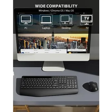 Trueque Wireless Ergonomic Keyboard & Mouse Combo for Comfort