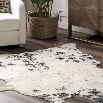 nuLOOM 5x7 Animal Print Rug for Living and Dining Rooms