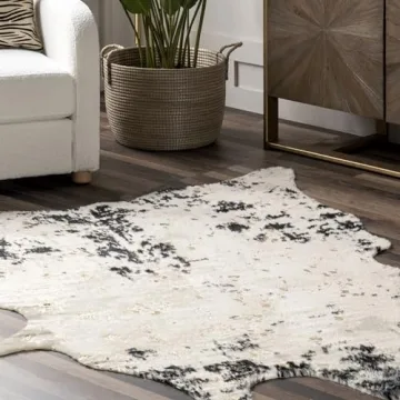 nuLOOM 5x7 Animal Print Rug for Living and Dining Rooms